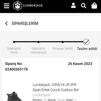 Lumberjack Su Geçirmez Çocuk Botu 1 Ayda Su Çekmeye Başladı