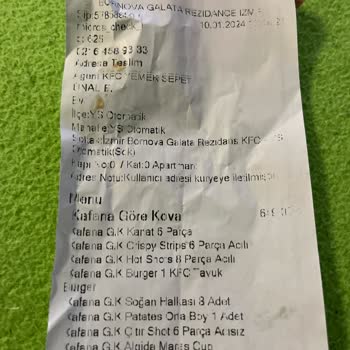 KFC Eksik Ve Soğuk Sipariş Hayal Kırıklığı