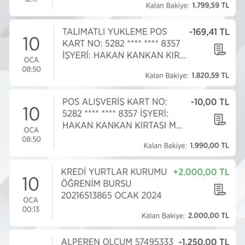 Ziraat Bankası Pos Talimat Para Çekme
