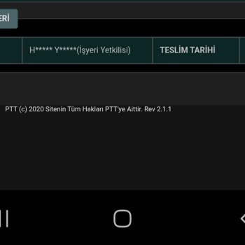 PTT Kargo Teslimat Sorunu