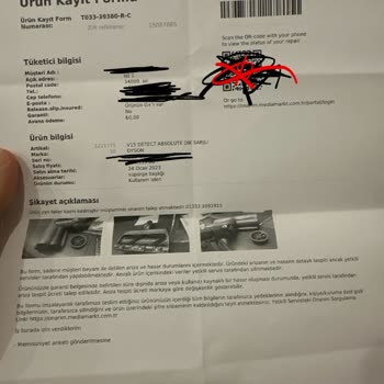 Mall Of İstanbul Media Markt - Dyson Ürün Arıza