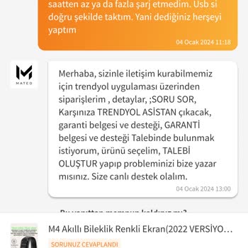 Mateo Akıllı Bileklik Aldım Param İade Edilmiyor