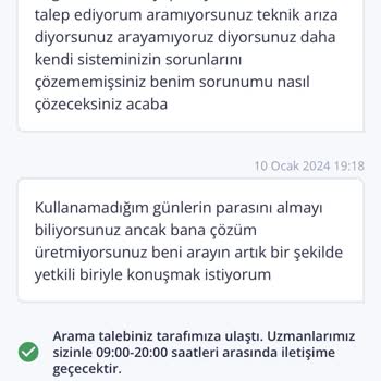 TurkNet'in Hizmet Verememesi