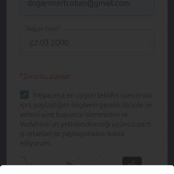 Vodafone Ebeveyn Hattı Almamam