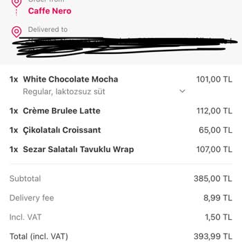 Yemeksepeti Yanlış Sipariş Getirdi