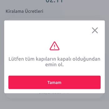 Tiktak Kirala Paramı Puan Olarak Değil Kartıma İade İstiyorum.