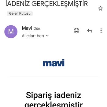 Mavi Para İadesi Hediye Çeki