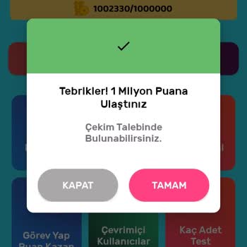 Bilen Kazanır Puan Karşılığı Ödeme Yapılmaması Hakkında Şikayet