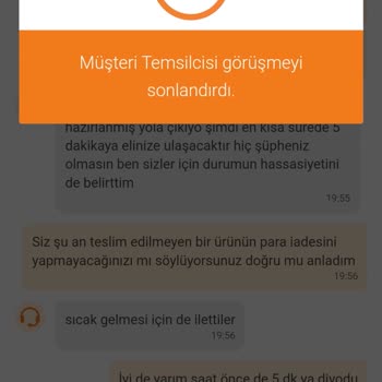 Trendyol Yemek Para İadesi Yapmıyor