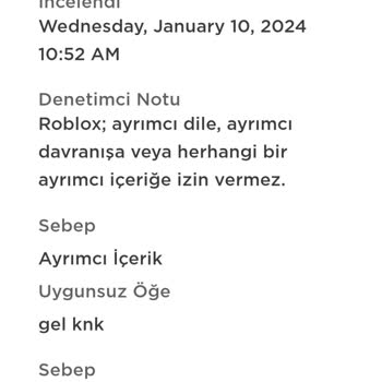 Roblox Saçma Nedenden Banlanmamın Sebebi