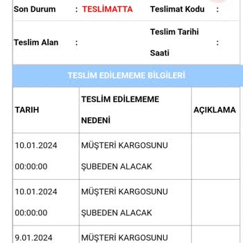 Aras Kargo, Kargomu Getirmediği Halde Teslim Edildi Gözüküyor