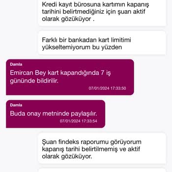 QNB Finansbank Kredi Kartım Kapalı Olduğu Halde Açık Gözüküyor.