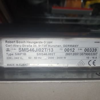 Bosch Bulaşık Makinesi Koku