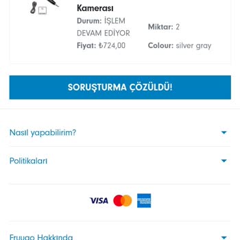 Fruugo Siparişi İptal Etmek İstiyorum