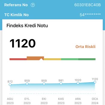 Puanıma Göre Findeks Beni Hala "Orta Riskli" Grupta Tutuyor