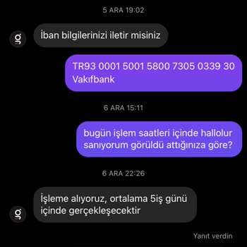 Gerusta İademi Aldı Fakat Paramı Vermiyor?