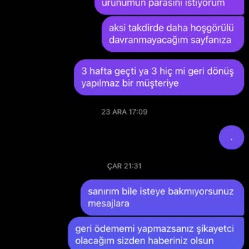 Gerusta İademi Aldı Fakat Paramı Vermiyor?