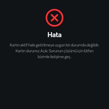 Papara Kart Aktive Edilmiyor