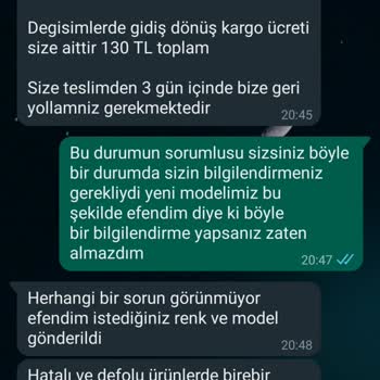 Canta_hanzade (Instagram) Çanta Siparişinde Ürün Uyuşmazlığı Ve İade Problemi