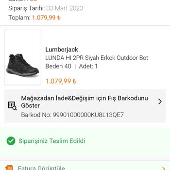 Lumberjack FLO Lumberjack Su Geçirmez Ayakkabı Su Geçiriyor