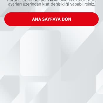 Ziraat Bankası Kredi Kartı İşlem Kısıtı