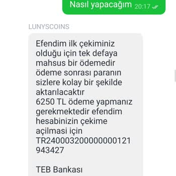 Telegram Lunyscoin.com Adlı Site Şikayet