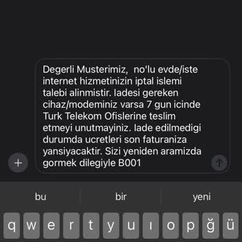 Türk Telekom'u Tebrik Ederim