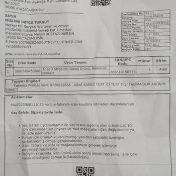 Siparişim Gelmedi Totemim.com Boyner Pişmanlık