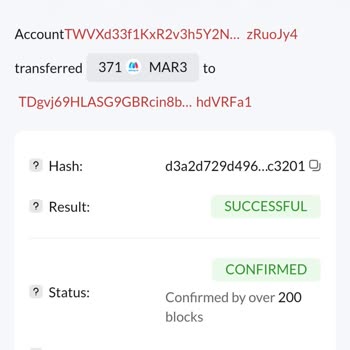 Tron Ağı İle Tronlink Cüzdanı Mar3 Token Mağduriyeti