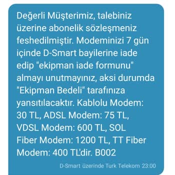 D-Smart Üyelik İptali Yapmıyor!