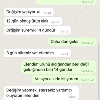 Kombingo İade Olmaz Dedi