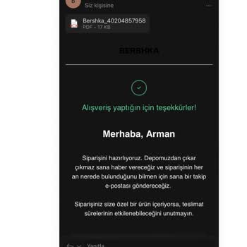 İnditex Inditex Grubunun Kurduğu Bershka Firmasından Şikayetçiyiz.