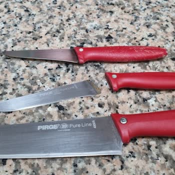 Pirge Bıçakları Kalitesiz Bıçak Seti: Kısa Sürede Kırılma Ve Soyulma