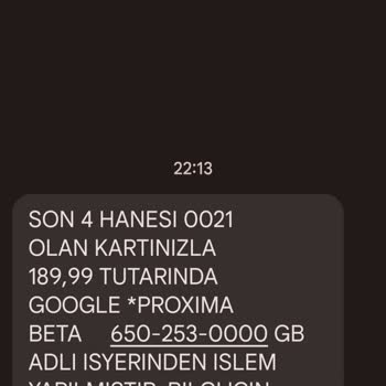 Google Beta Proxima Adına Para Çekilmiş!