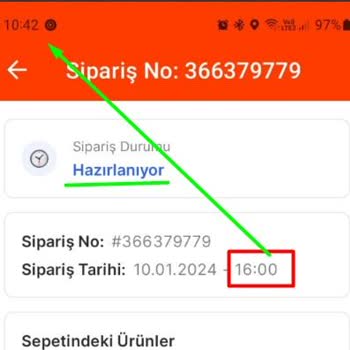 Migros Yemek - 2 De 2 Teslim Edilmeyen Sipariş