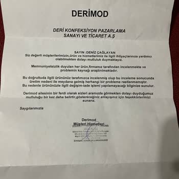 Derimod Ayakkabı Kalitesizliği Ve Ürününe Sahip Çıkmaması