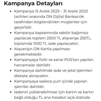 On Dijital Bankacılık Yılbaşı Kampanyası Ödülünü Yüklemiyor
