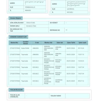 Çayırova PTT Kargo Dergi ve Kitap Teslimatlarını Önemsemiyor