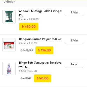 Şok Marketler Mobil Uygulama Üzerinden Yapılan Alışverişte Yaşanan Ürün Sorunları