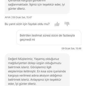 Avva Satıcısının Kargoya Ürün Teslim Etme Sorunu