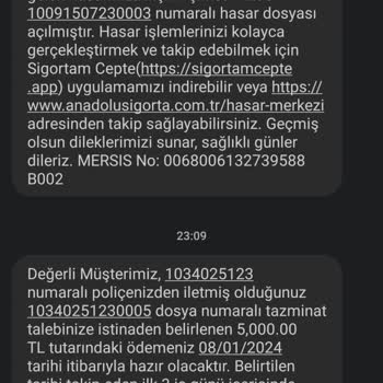 Anadolu Sigorta Boşvermişliği Devam Ediyor