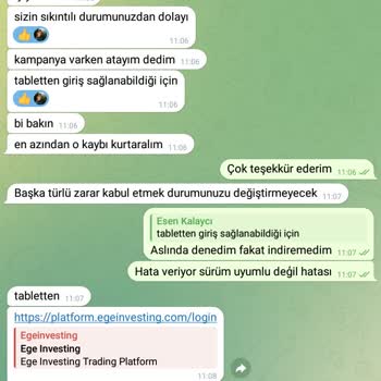 Ege Investing Yatırım Problemi: Zararın Telafisi Sorunu