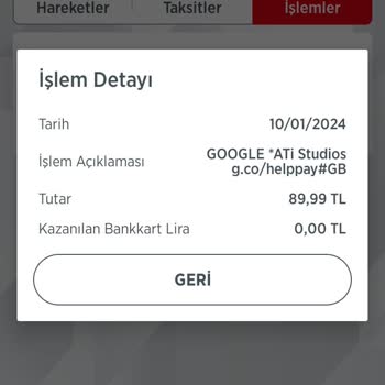Google Helppay Uygulaması Hesabımdan Para Çekti