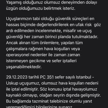 Pegasus İptal, Rötar Ne Varsa Sende Var!