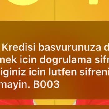 ING Bankasından Gelen Kredi Onay SMS'i