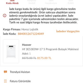 Trendyol İade Kabul Etmiyor