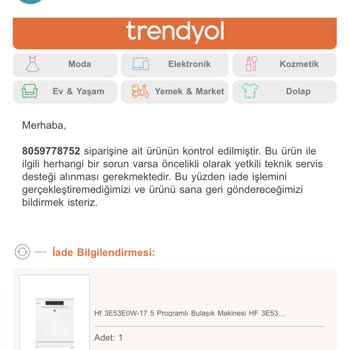 Trendyol İade Kabul Etmiyor