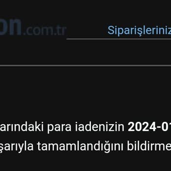 Amazon Eksik Para İadesi