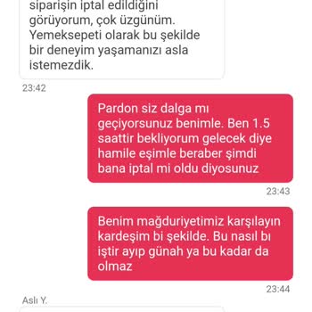 Yemeksepeti 1.5 Saat Bekleyiş Sonrası Sipariş Hüsranı