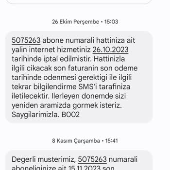 Millenicom İnternet Faturası